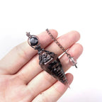 Black natural Crystal necklace