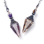 Natural Crystal Necklace Pair view 