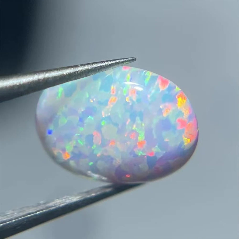Natural Opal Cabochons Choose Oval or Pear Gemstones for DIY Rings.