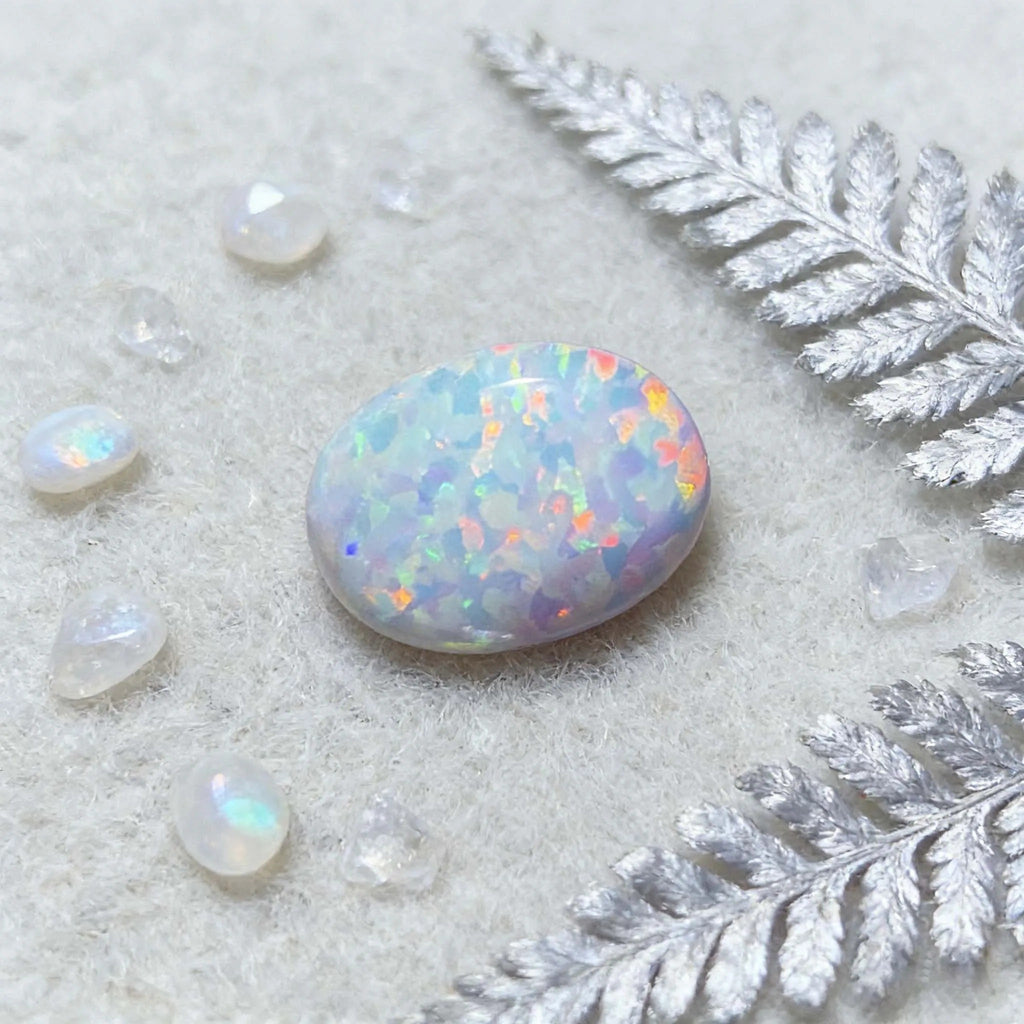 Natural Opal Cabochons Choose Oval or Pear Gemstones for DIY Rings.